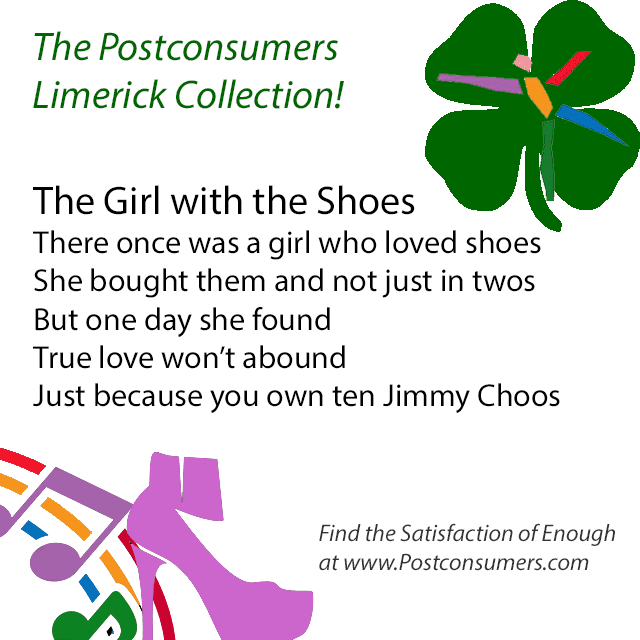 Fun Postconsumer Limericks: The Love of Shoes - Postconsumers